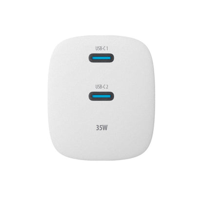 Forever TC-05-35CC hálózati töltő, 35W, 3A, 2 x USB-C, Fehér