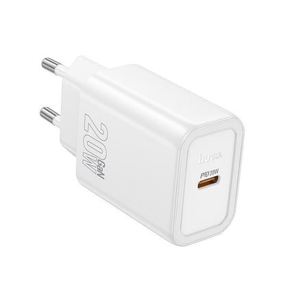 HOCO N60 hálózati töltő, 20W, 3A, 1 x USB-C, Fehér