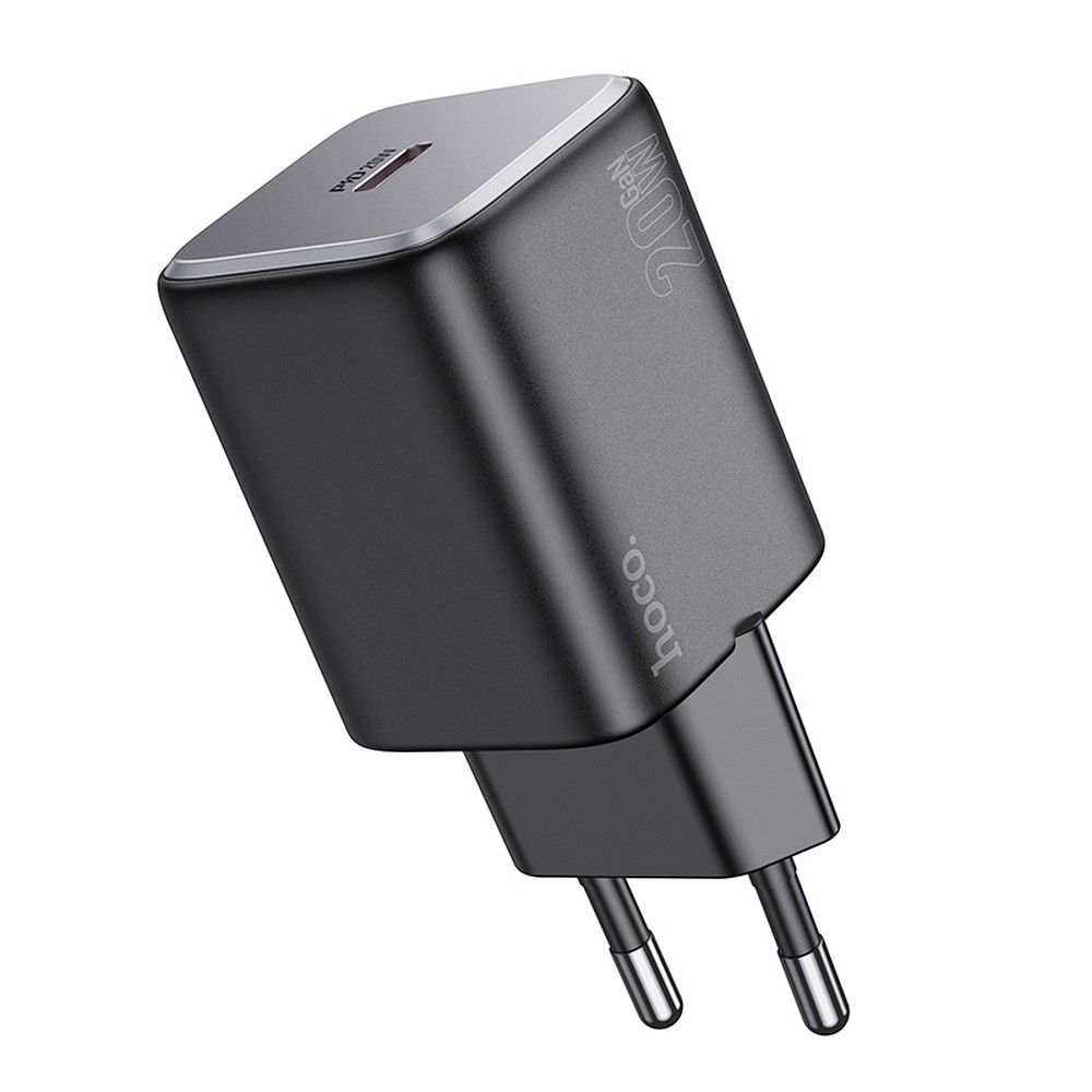 HOCO N40 Hálózati Töltő, 20W, 3A, 1 x USB-C, Fekete