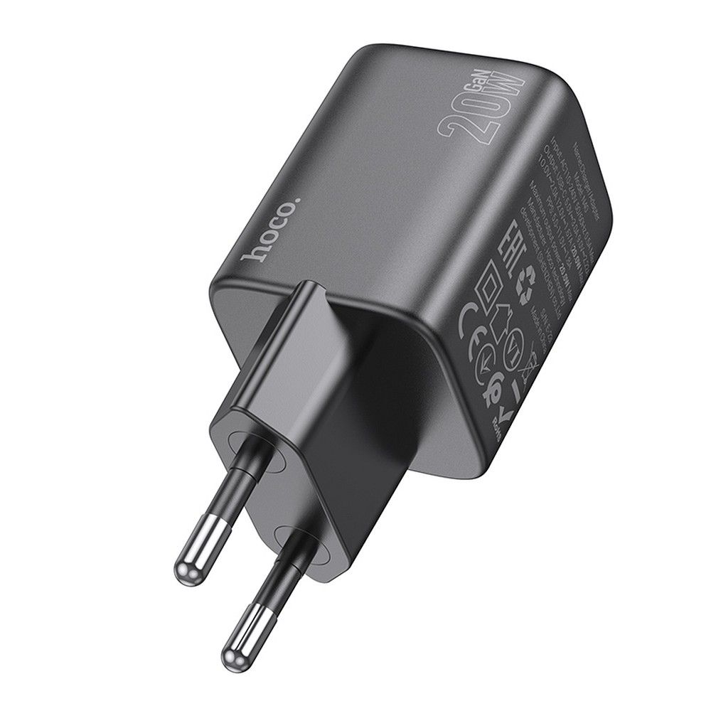 HOCO N40 Hálózati Töltő, 20W, 3A, 1 x USB-C, Fekete