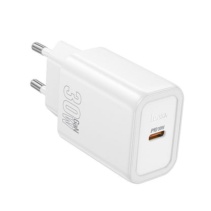HOCO N62 Hálózati Töltő, 30W, 3A, 1 x USB-C, Fehér