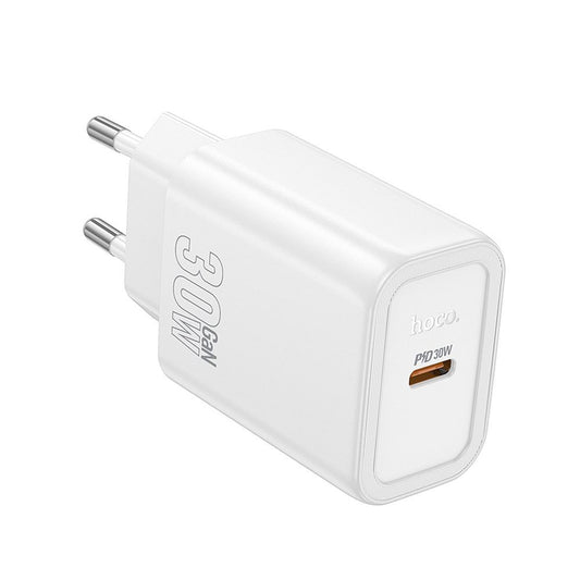 HOCO N62 Hálózati Töltő, 30W, 3A, 1 x USB-C, Fehér