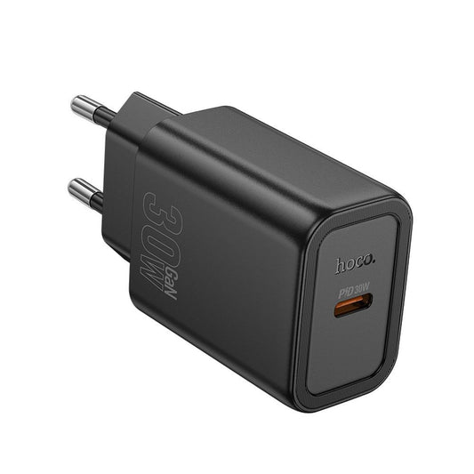 HOCO N62 hálózati töltő, 30W, 3A, 1 x USB-C, Fekete