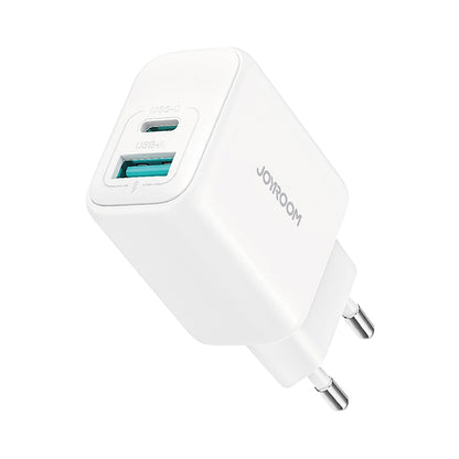Joyroom JR-TCF21 hálózati töltő, 20W, 3A, 1 x USB-A - 1 x USB-C, fehér