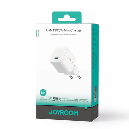 Joyroom JR-TCG08 hálózati töltő, 20W, 3A, 1 x USB-C, Fehér