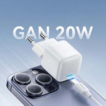 Joyroom JR-TCG08 hálózati töltő, 20W, 3A, 1 x USB-C, Fehér