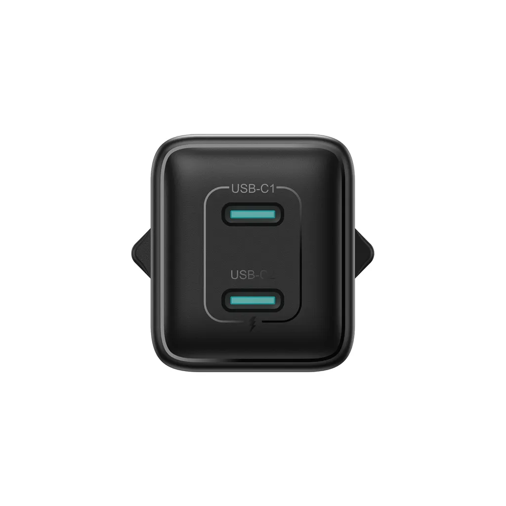 Joyroom JR-TCG17 hálózati töltő, 45W, 3A, 2 x USB-C, Fekete