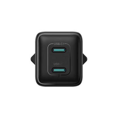 Joyroom JR-TCG17 hálózati töltő, 45W, 3A, 2 x USB-C, Fekete