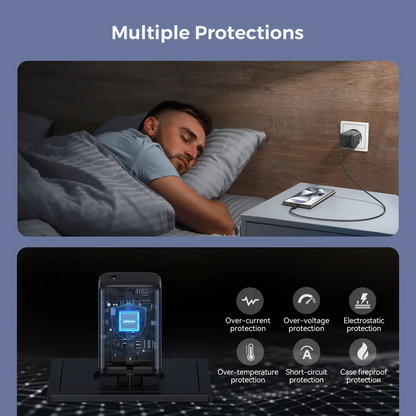 Joyroom JR-TCG18 hálózati töltő, 65W, 3.25A, 1 x USB-C, Fekete