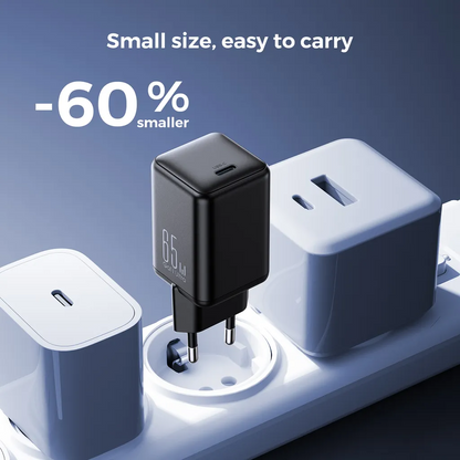 Joyroom JR-TCG18 hálózati töltő, 65W, 3.25A, 1 x USB-C, Fekete