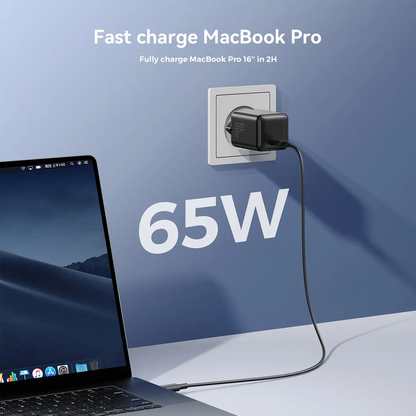 Joyroom JR-TCG18 hálózati töltő, 65W, 3.25A, 1 x USB-C, Fekete