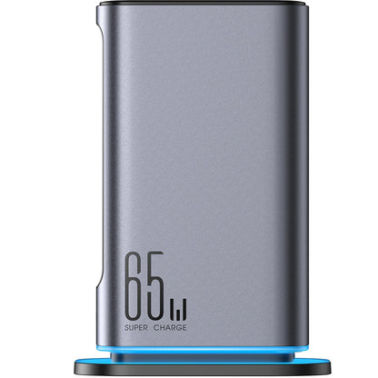 Joyroom JR-TCM02 töltőállomás, 65W, 3.25A, 2 x USB-A - 4 x USB-C, szürke