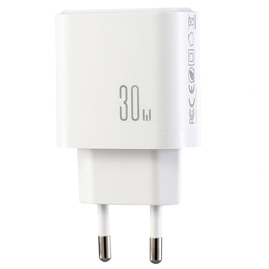 Joyroom JR-TG6 hálózati töltő, 30W, 3A, 1 x Lightning - 1 x USB-A - 1 x USB-C, Fehér