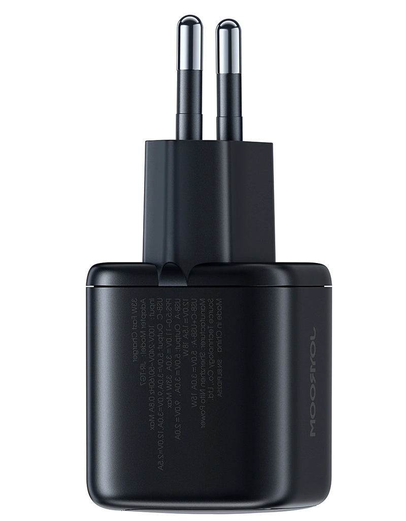 Joyroom JR-TG7 hálózati töltő, 33W, 3A, 1 x USB-A - 1 x USB-C, Fekete