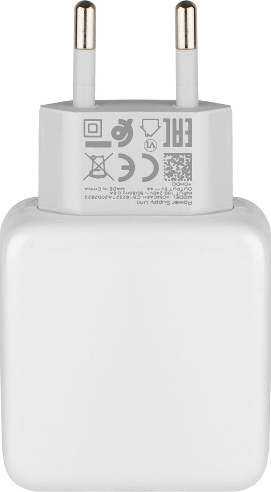 Realme hálózati töltő, 20W, 4A, 1 x USB-A, Fehér VC54JCEH