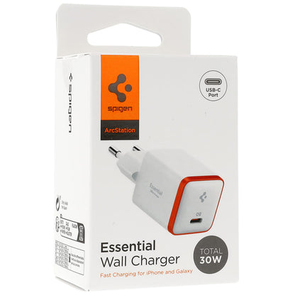 Spigen EE301EU Essential hálózati töltő, 30W, 3A, 1 x USB-C, Fehér ACH08449