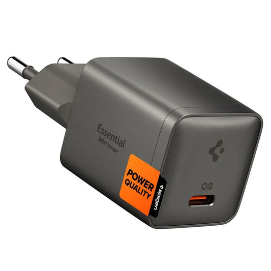 Spigen EE301EU Essential hálózati töltő, 30W, 3A, 1 x USB-C, Szürke ACH10447