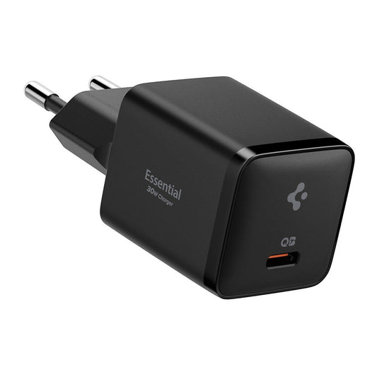 Spigen EE301EU Essential hálózati töltő, 30W, 3A, 1 x USB-C, Fekete ACH09493