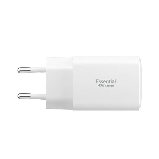 Spigen EE473EU Essential hálózati töltő, 47W, 3A, 1 x USB-A - 2 x USB-C, Fehér ACH09464