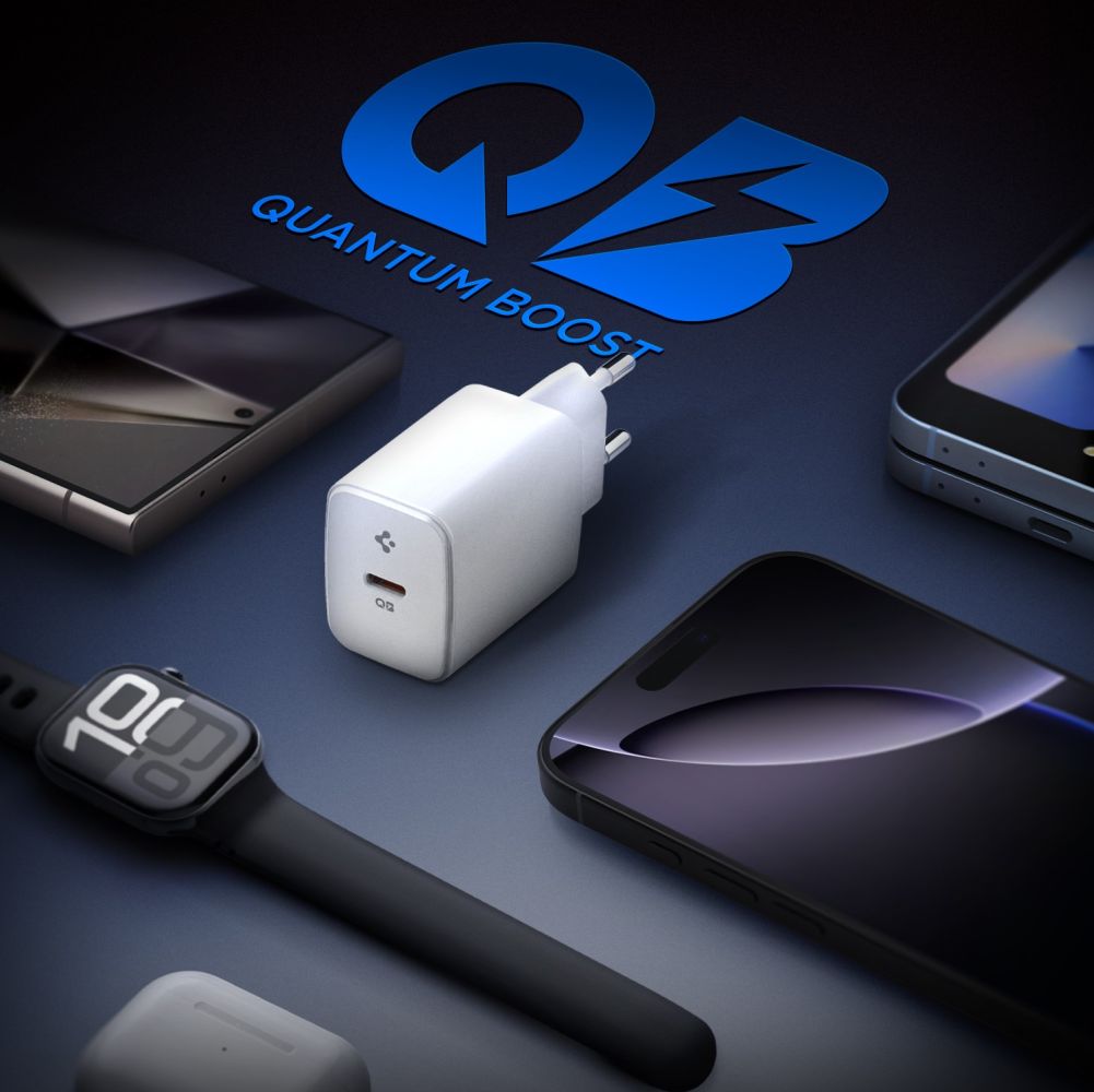 Spigen Essential hálózati töltő, 20W, 3A, 1 x USB-C, Fehér