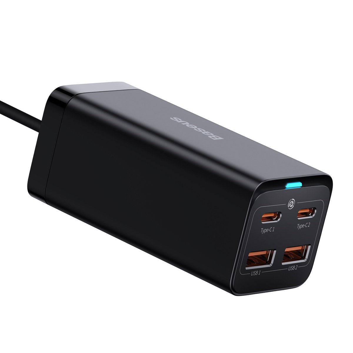 Baseus GaN3 Pro töltőállomás, 100W, 5A, 2 x USB-A - 2 x USB-C, Fekete CCGP000101