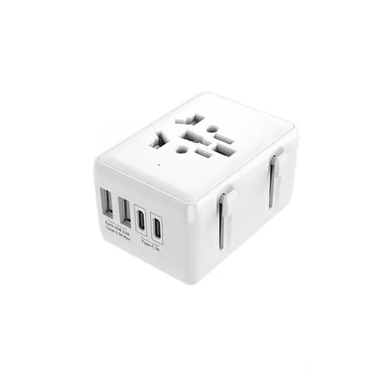 Techsuit HHT203A Travel hálózati töltő, 20W, 3A, 2 x USB-A - 2 x USB-C, fehér