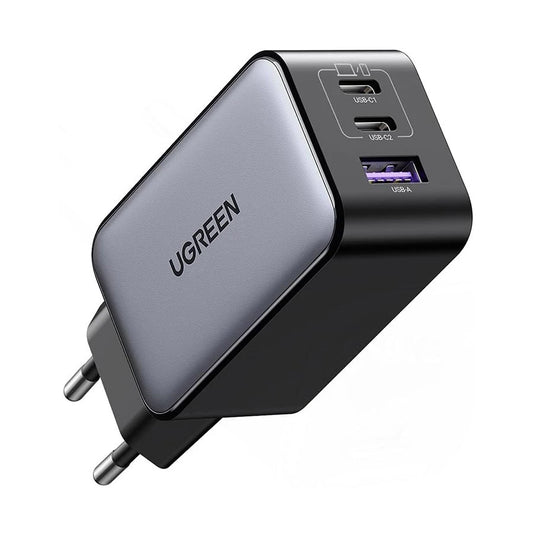 UGREEN CD244 (10335) hálózati töltő, 65W, 3A, 1 x USB-A - 2 x USB-C, Szürke