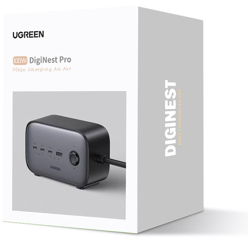 Hosszabbító UGREEN CD270, 2 x Schuko, Szürke
