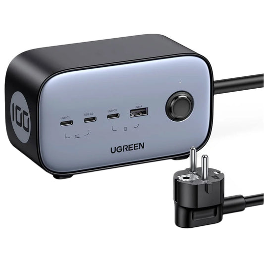 Hosszabbító UGREEN CD270, 2 x Schuko, Szürke