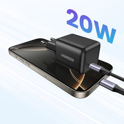 UGREEN X512 hálózati töltő, 20W, 3A, 1 x USB-C, Fekete