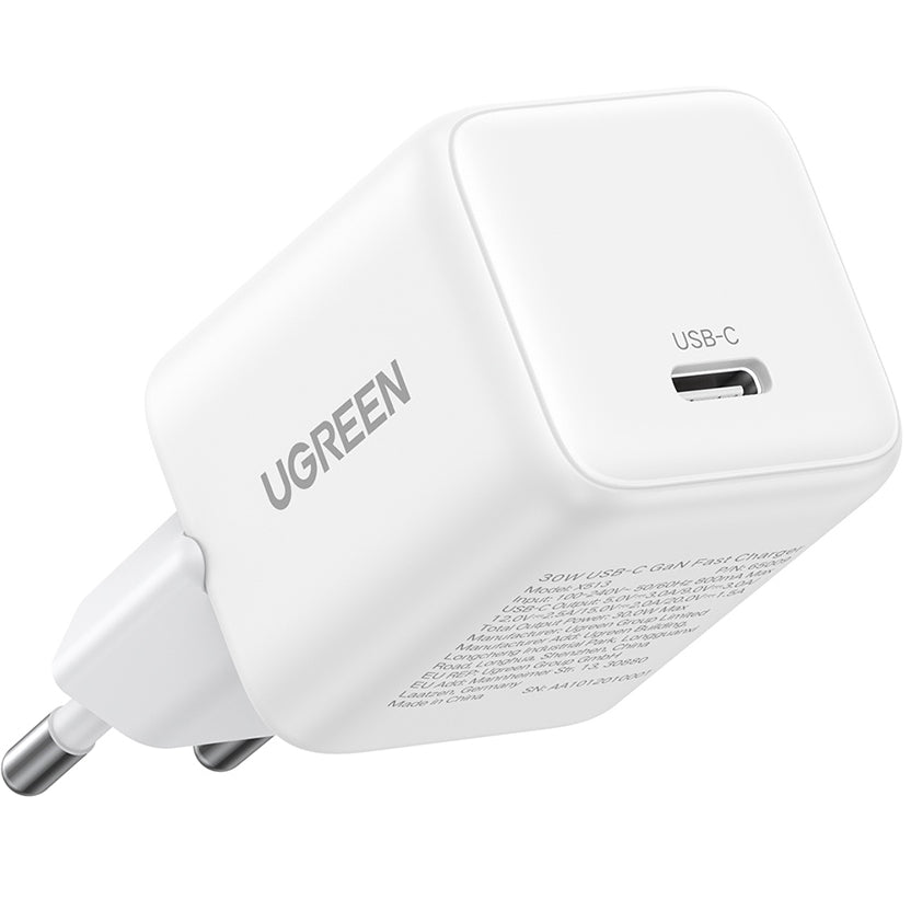 UGREEN X513 Hálózati Töltő, 30W, 3A, 1 x USB-C, Fehér