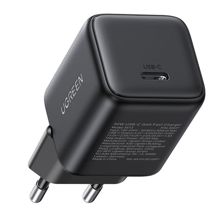 UGREEN X513 Hálózati Töltő, 30W, 3A, 1 x USB-C, Fekete