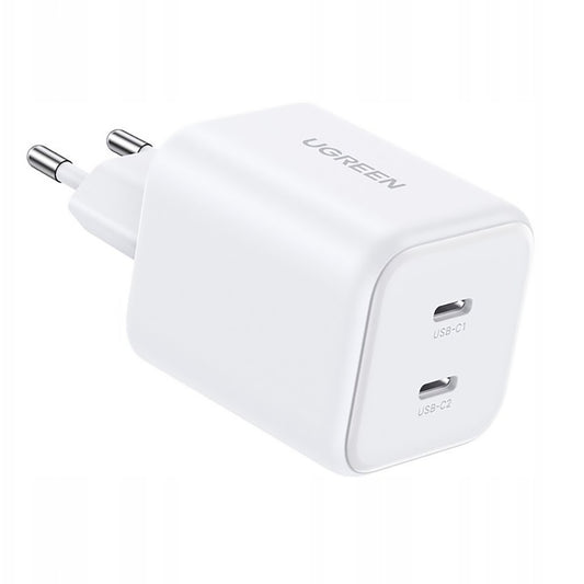 UGREEN X526 hálózati töltő (65154), 45W, 3A, 2 x USB-C, fehér