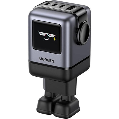 UGREEN X688 Uno hálózati töltő, 100W, 5A, 1 x USB-A - 3 x USB-C, Fekete