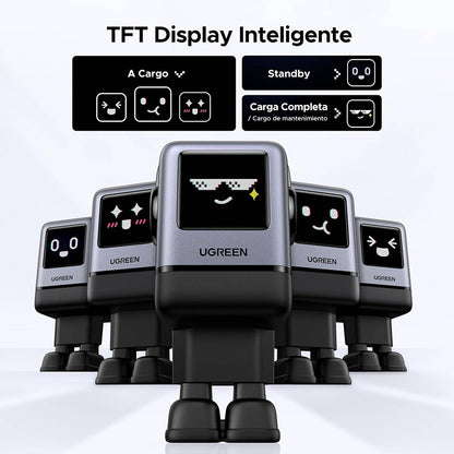 UGREEN X688 Uno hálózati töltő, 100W, 5A, 1 x USB-A - 3 x USB-C, Fekete