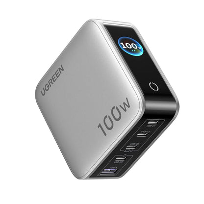 UGREEN X773 hálózati töltő (65620B), 100W, 1 x USB-A - 4 x USB-C, Szürke