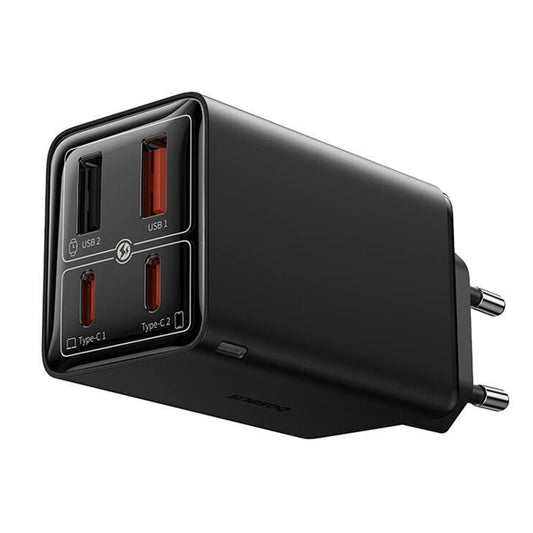 USB-C hálózati töltő Baseus GaN 6 Pro, 65W, 3,25A, 2 x USB-A - 2 x USB-C, fekete P10162701113113113-00