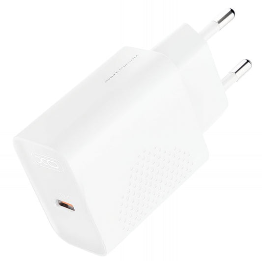 USB-C hálózati töltő XO Design L160, 20W, 3A, 1 x USB-C, Fehér