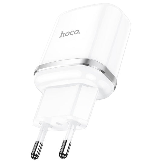 HOCO N3 hálózati töltő, 18W, 3A, 1 x USB-A, Fehér