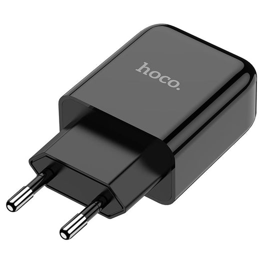 HOCO N2 hálózati töltő, 10W, 2A, 1 x USB-A, fekete