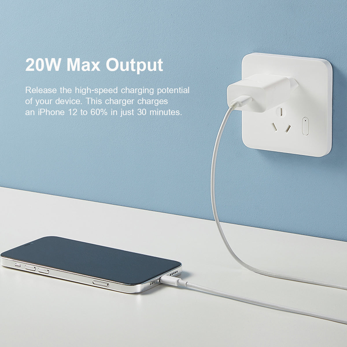 Xiaomi hálózati töltő, 20W, 3A, 1 x USB-C, Fehér BHR4927GL