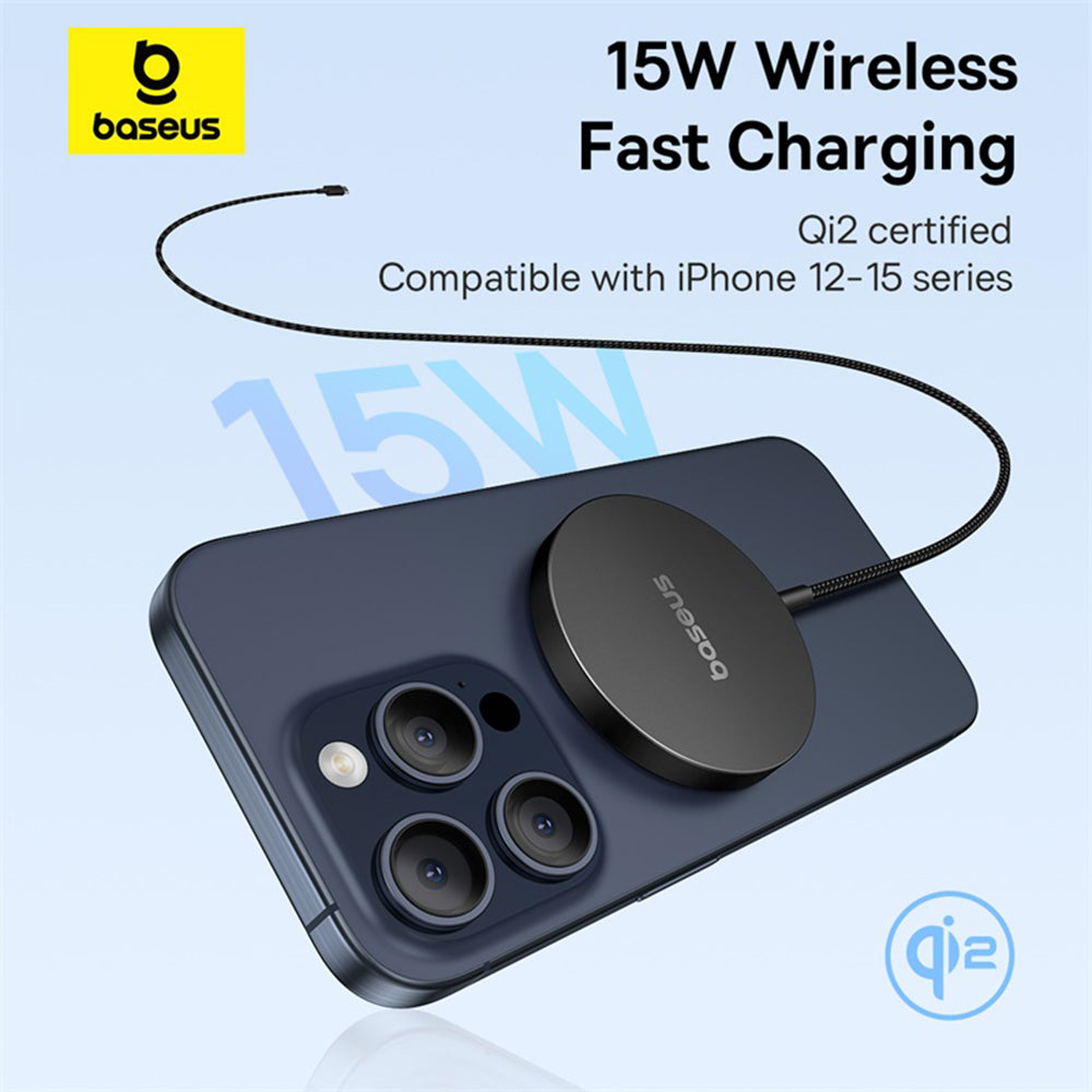 Baseus Simple Mini4 Air vezeték nélküli hálózati töltő, 15W, 1.67A, Fekete P10278200111-00