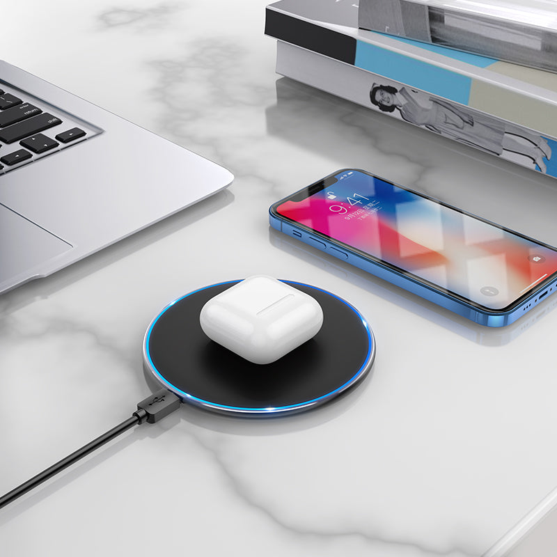 Borofone BQ3 Pro vezeték nélküli hálózati töltő, 15W, 1.67A, Fekete