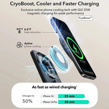 ESR CryoBoost 3in1 Wireless Network Charger, 25W, Black