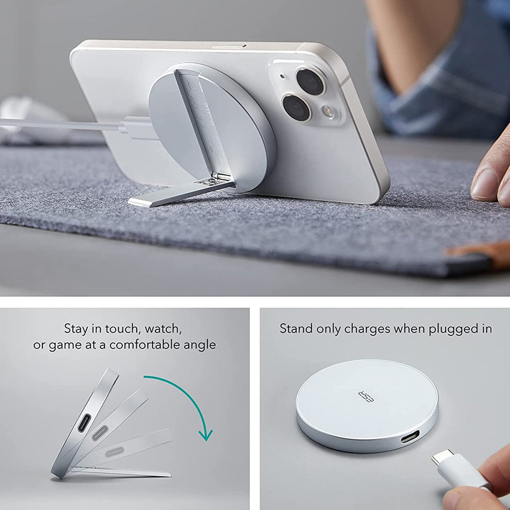 ESR HaloLock vezeték nélküli hálózati töltő, 15W, 1.67A, Fehér