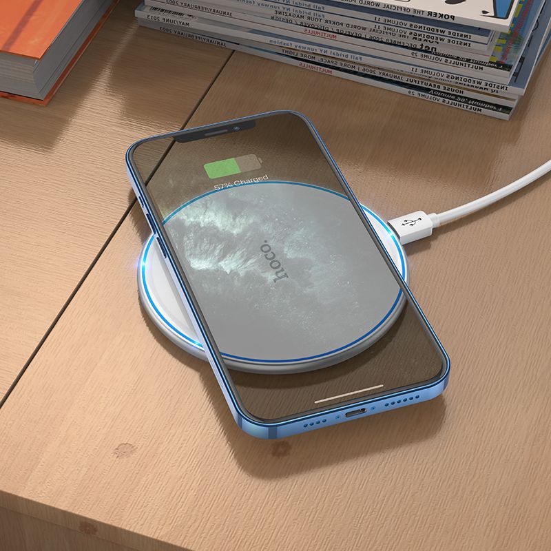 HOCO CW6 Pro Wireless Network Charger, 15W, 1.67A, White