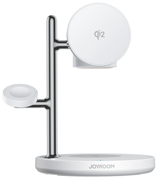 Joyroom JR-W23 3in1 vezeték nélküli hálózati töltő, 15W, 1.67A, Fehér