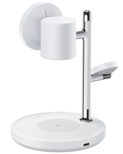Joyroom JR-W23 3in1 vezeték nélküli hálózati töltő, 15W, 1.67A, Fehér