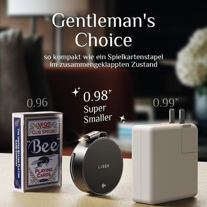 Lisen W602 2in1 vezeték nélküli hálózati töltő, 15W, 1.67A, Fekete YL0324090008