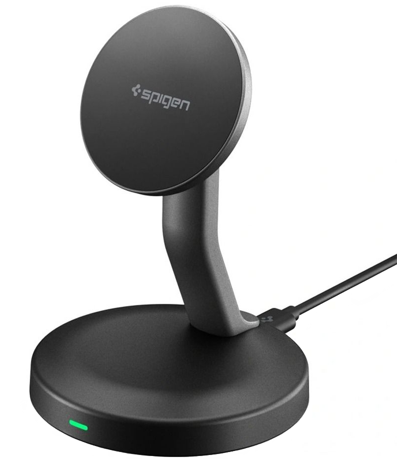 Spigen EF151MS vezeték nélküli hálózati töltő, 15W, 1.67A, Fekete